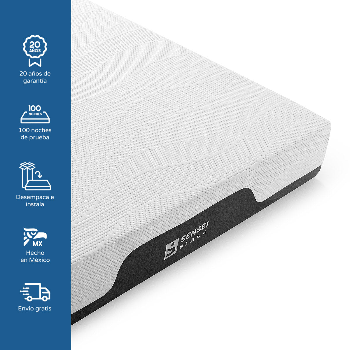 Colchón SenSei Black® de Memory Foam